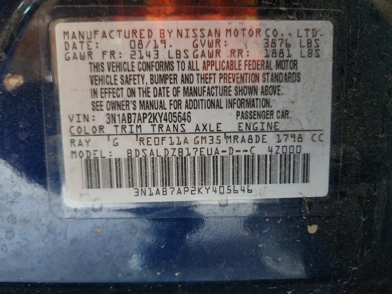 Nissan Sentra Sv