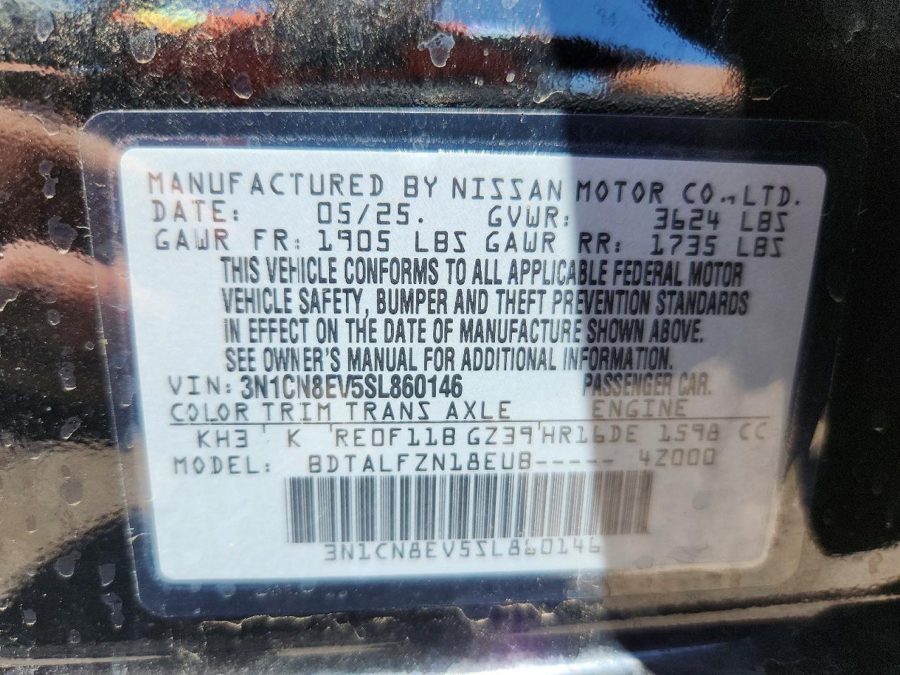 Nissan Versa Sv