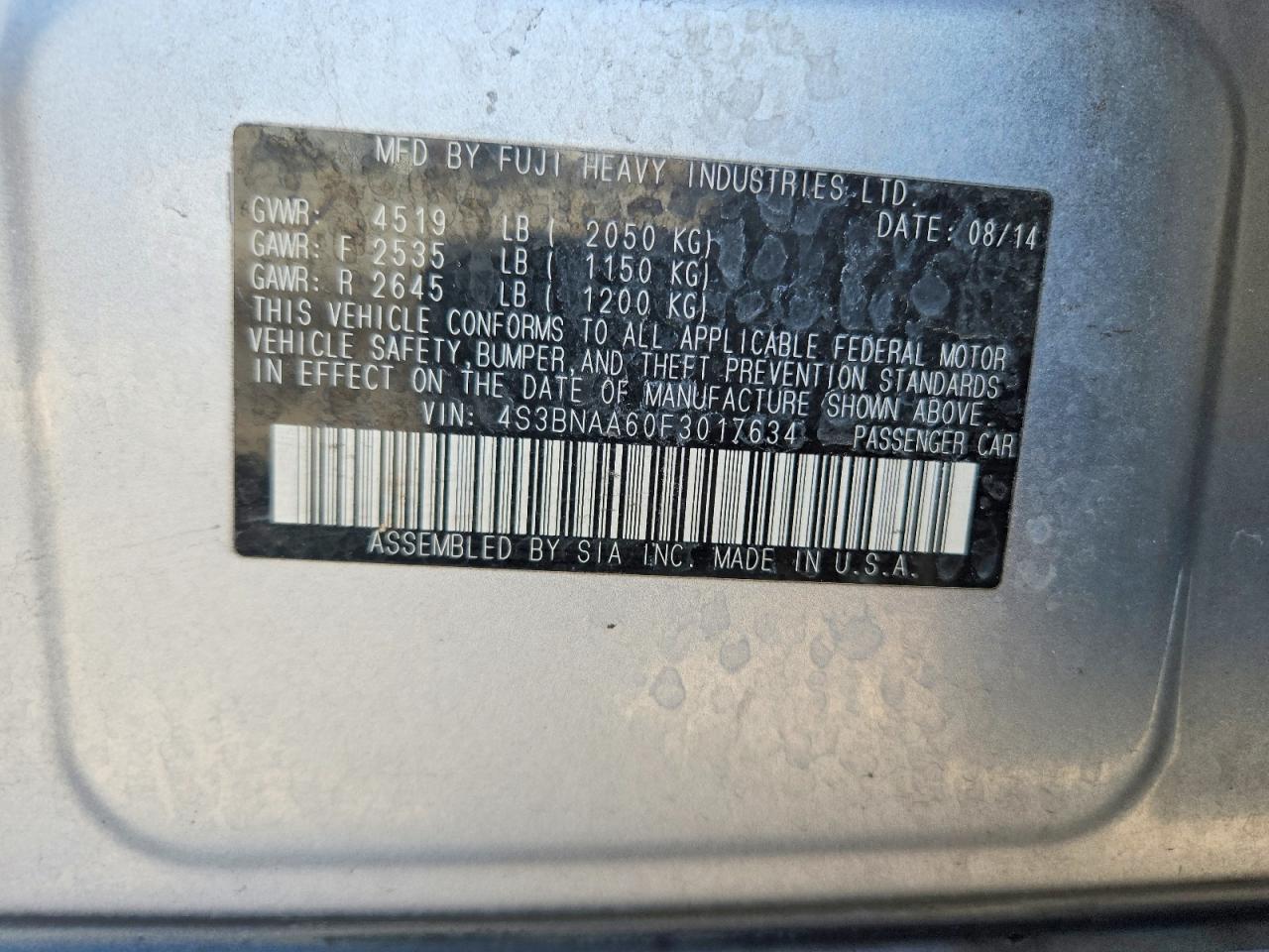 Subaru Legacy 2.5i