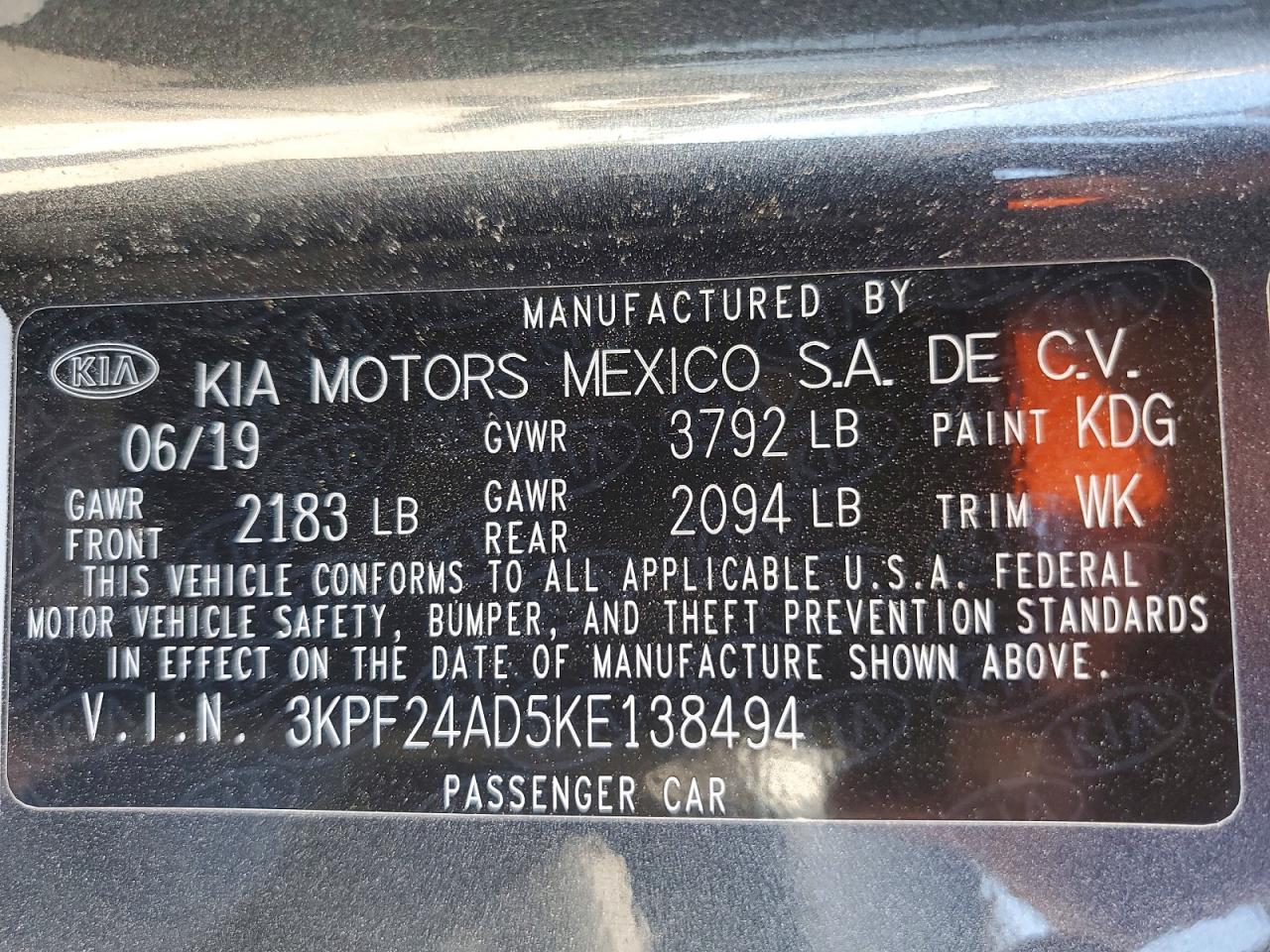 Kia Forte Lxs