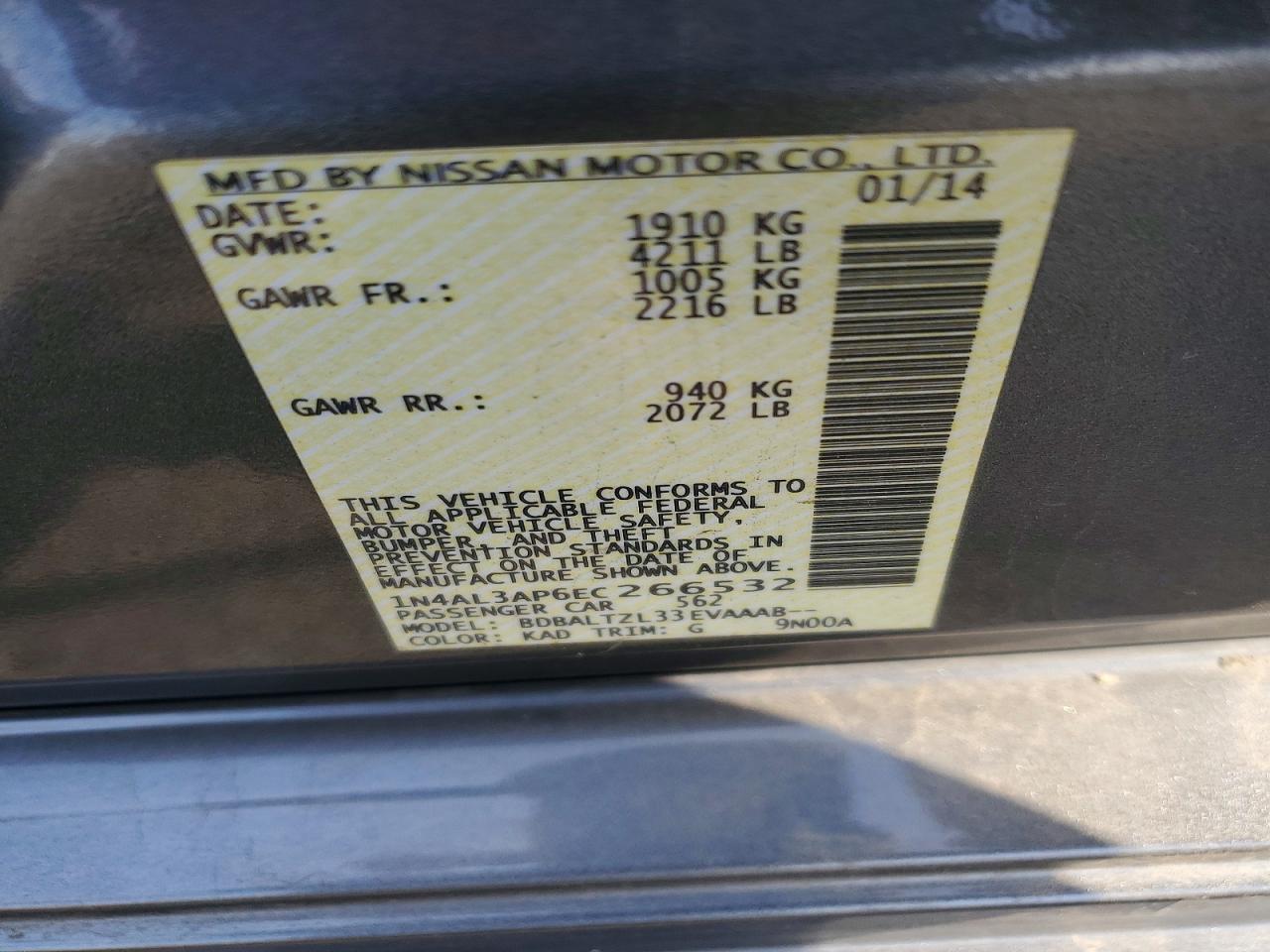 Nissan Altima 2.5 Sv