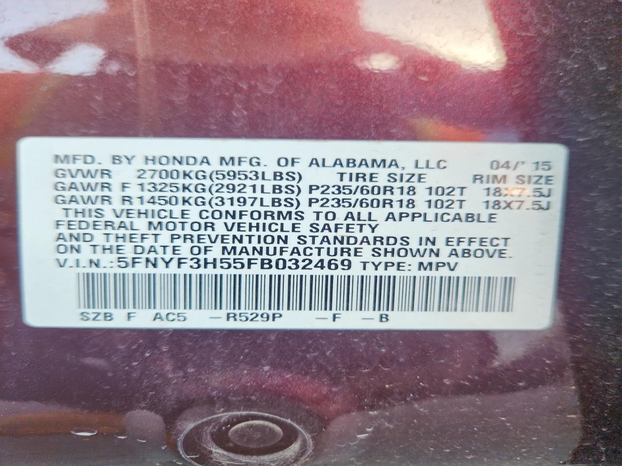 Honda Pilot Exl