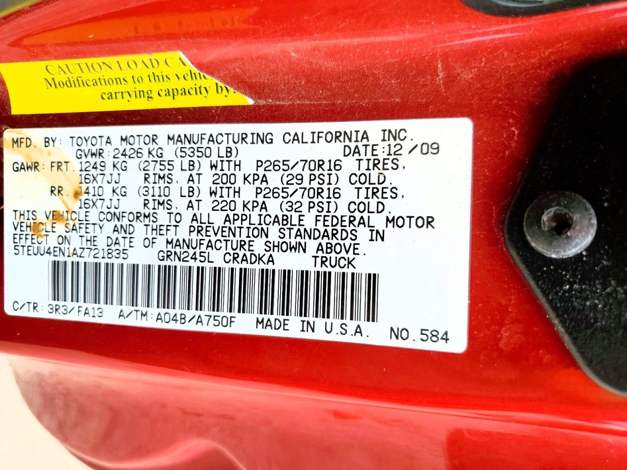 Toyota Tacoma Access Cab