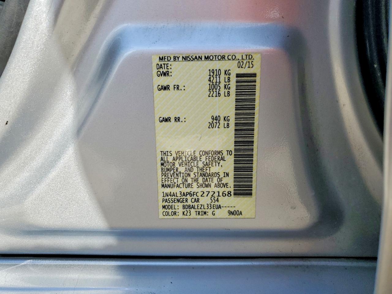 Nissan Altima 2.5 S
