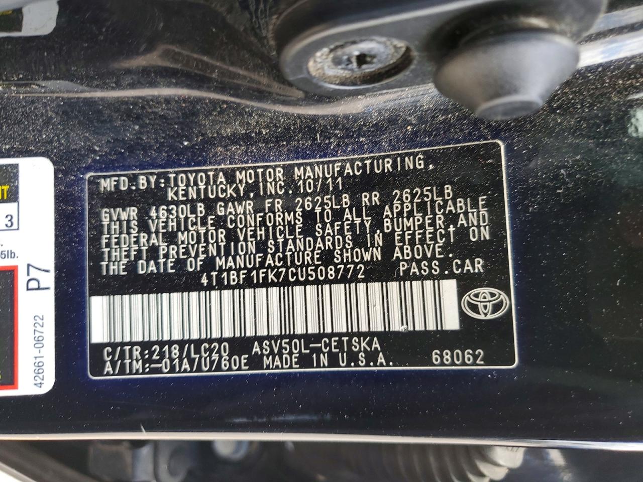 Toyota Camry Se