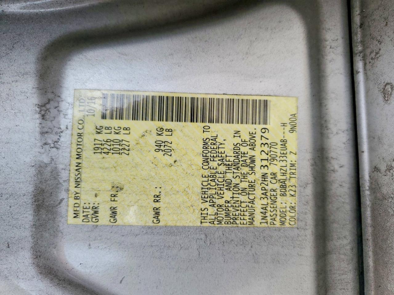 Nissan Altima 2.5 Sr