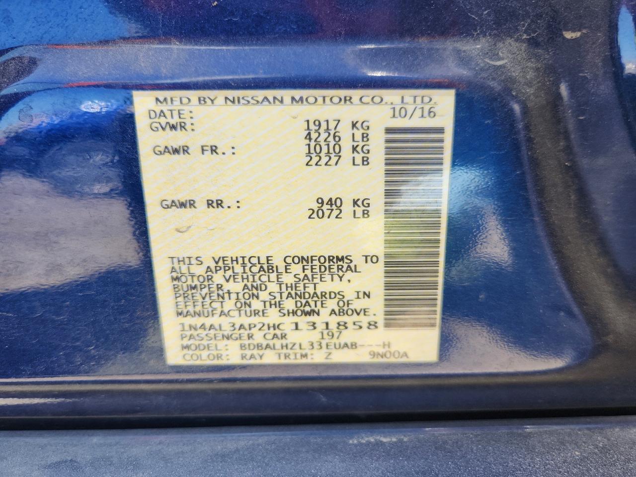 Nissan Altima 2.5 Sr