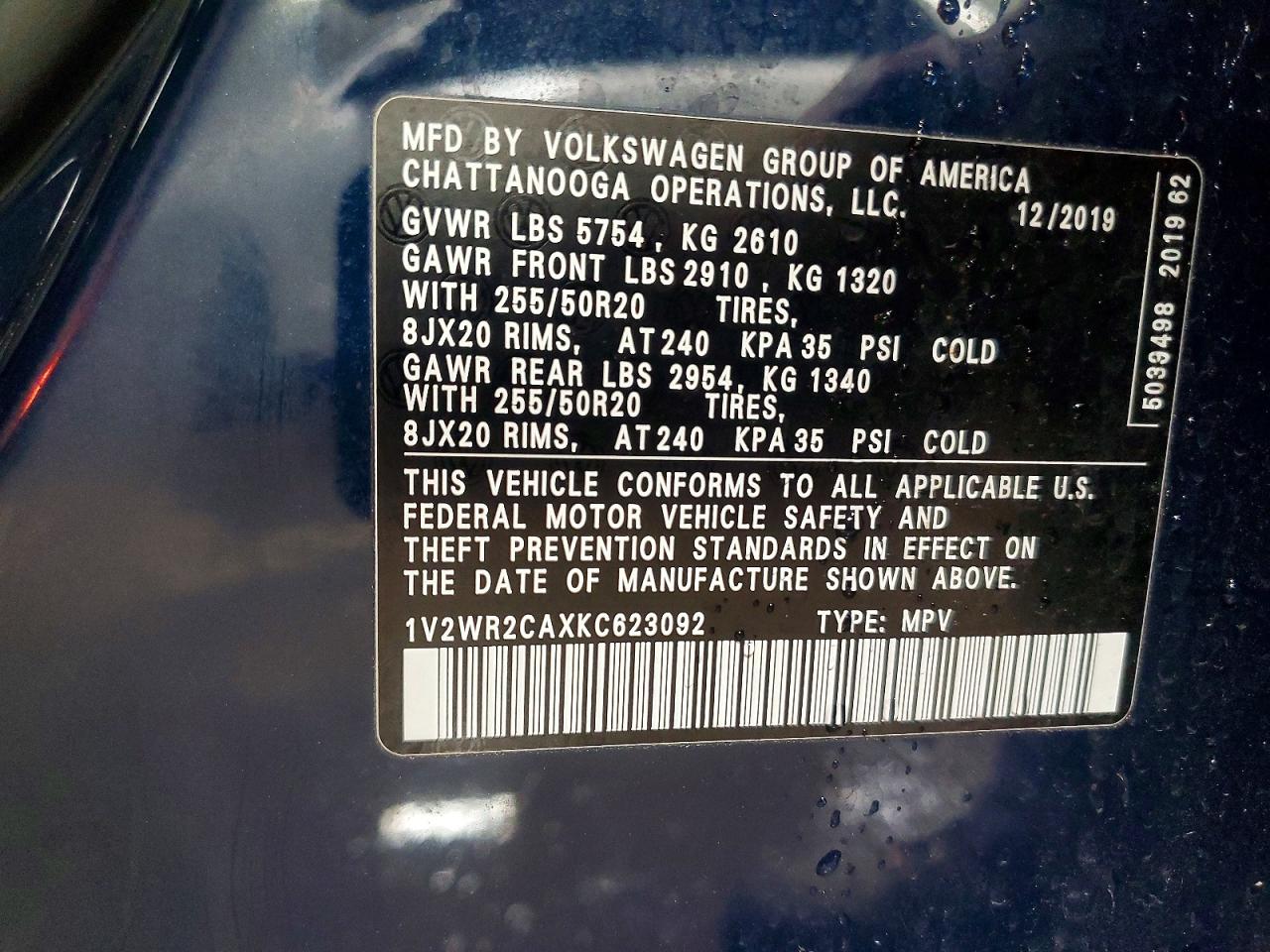 Volkswagen Atlas Se