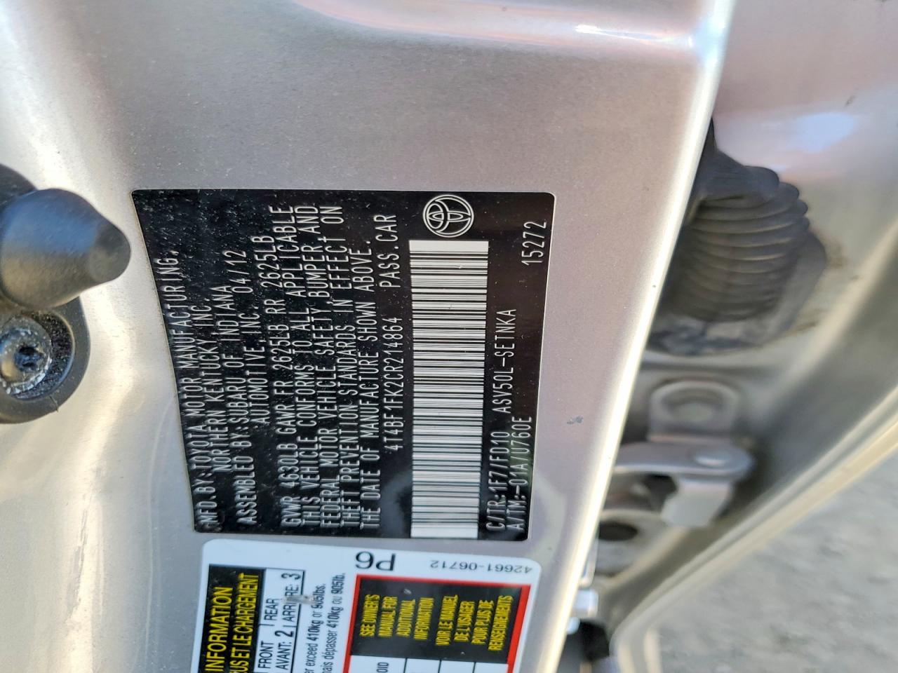 Toyota Camry Le