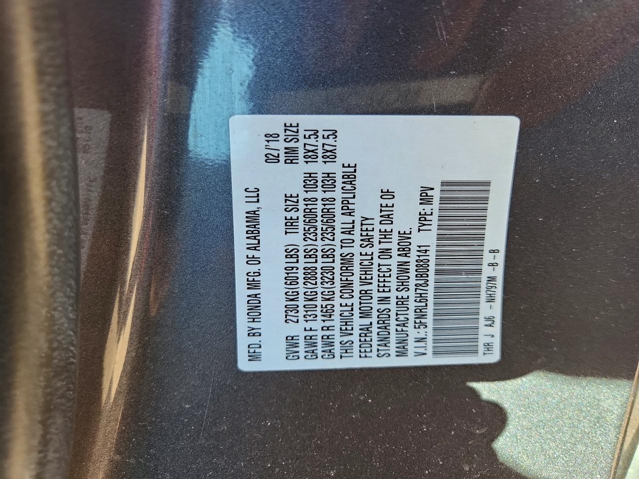 Honda Odyssey Exl
