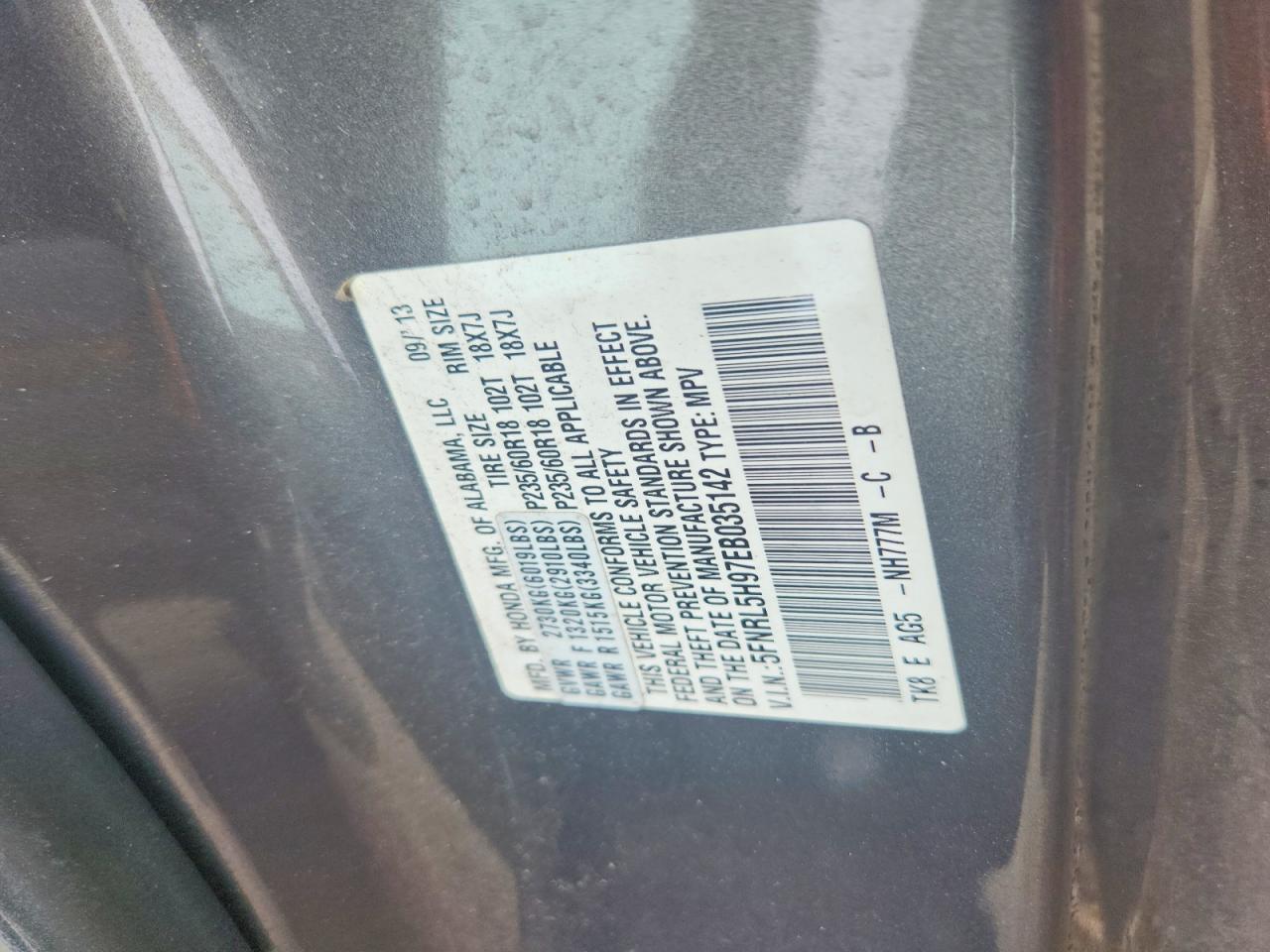 Honda Odyssey Touring