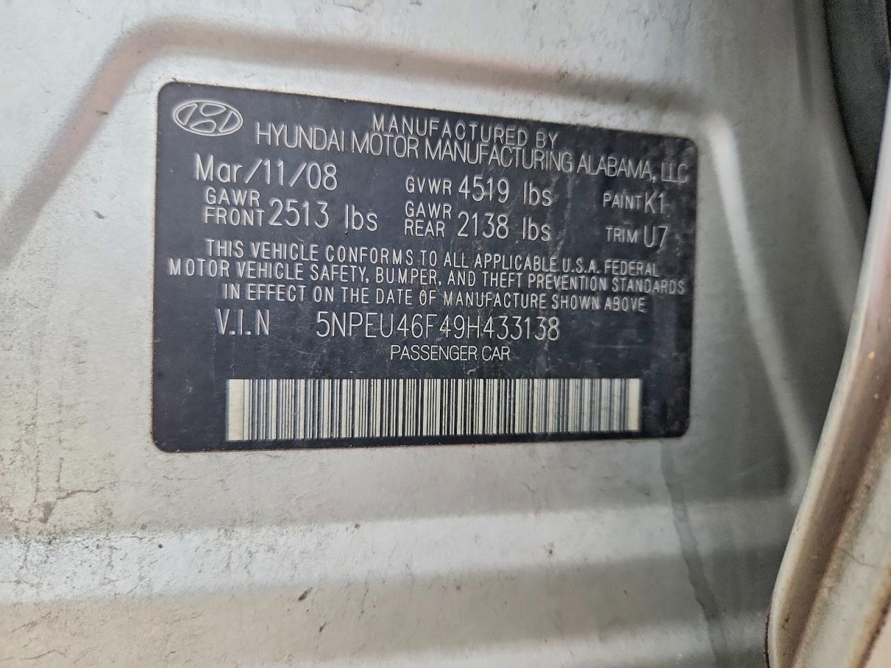 Hyundai SONATA Se V6