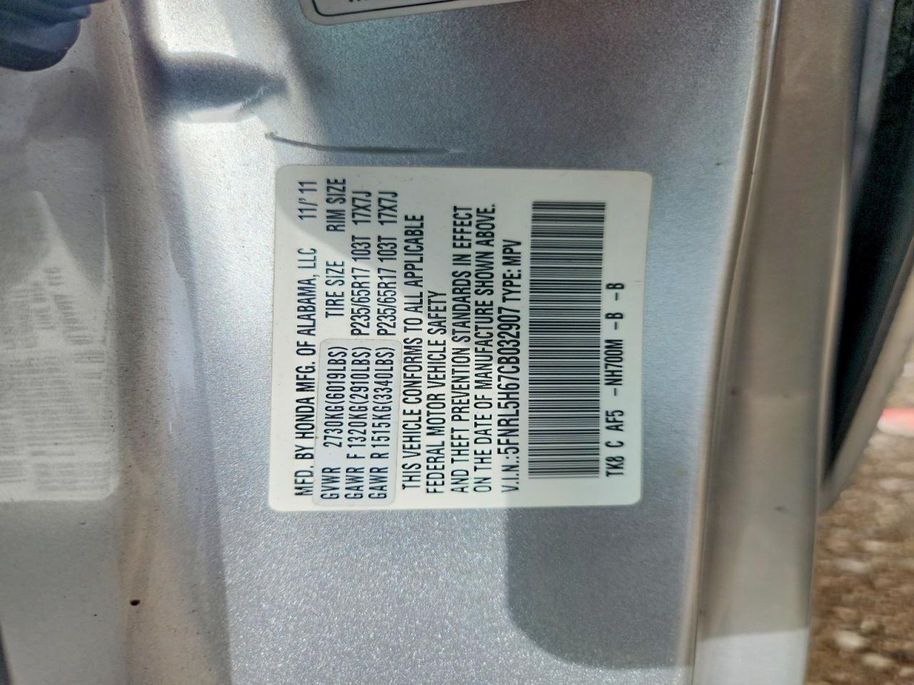 Honda Odyssey Exl