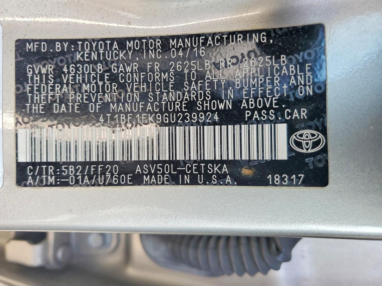 Toyota Camry Se