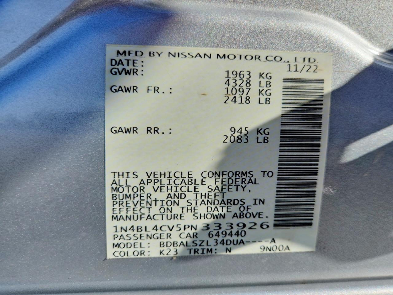 Nissan Altima Sr