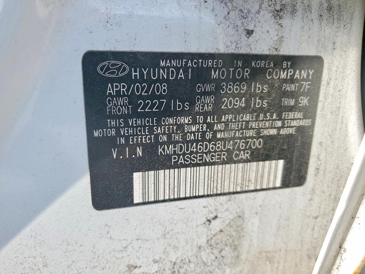 Hyundai ELANTRA Gls