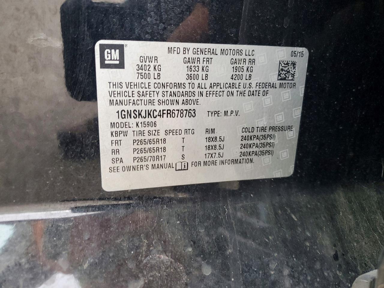 Chevrolet Suburban K1500 Lt