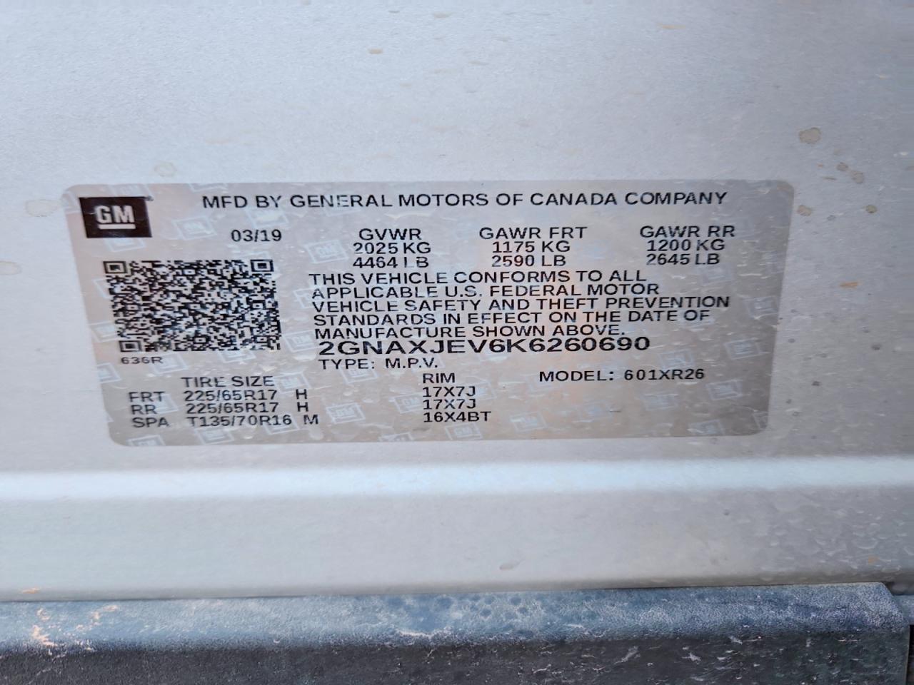 Chevrolet Equinox Lt