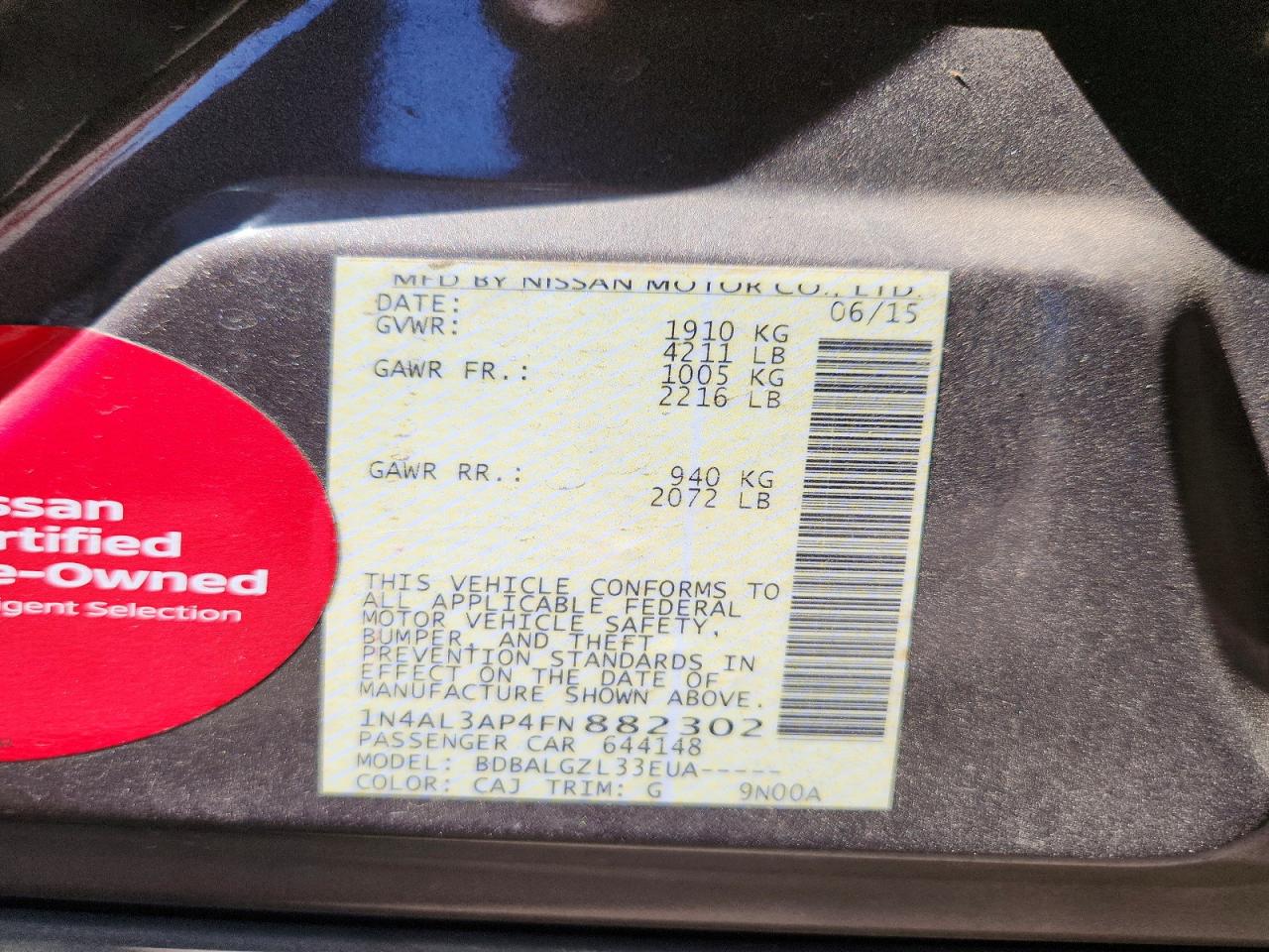 Nissan Altima 2.5 S