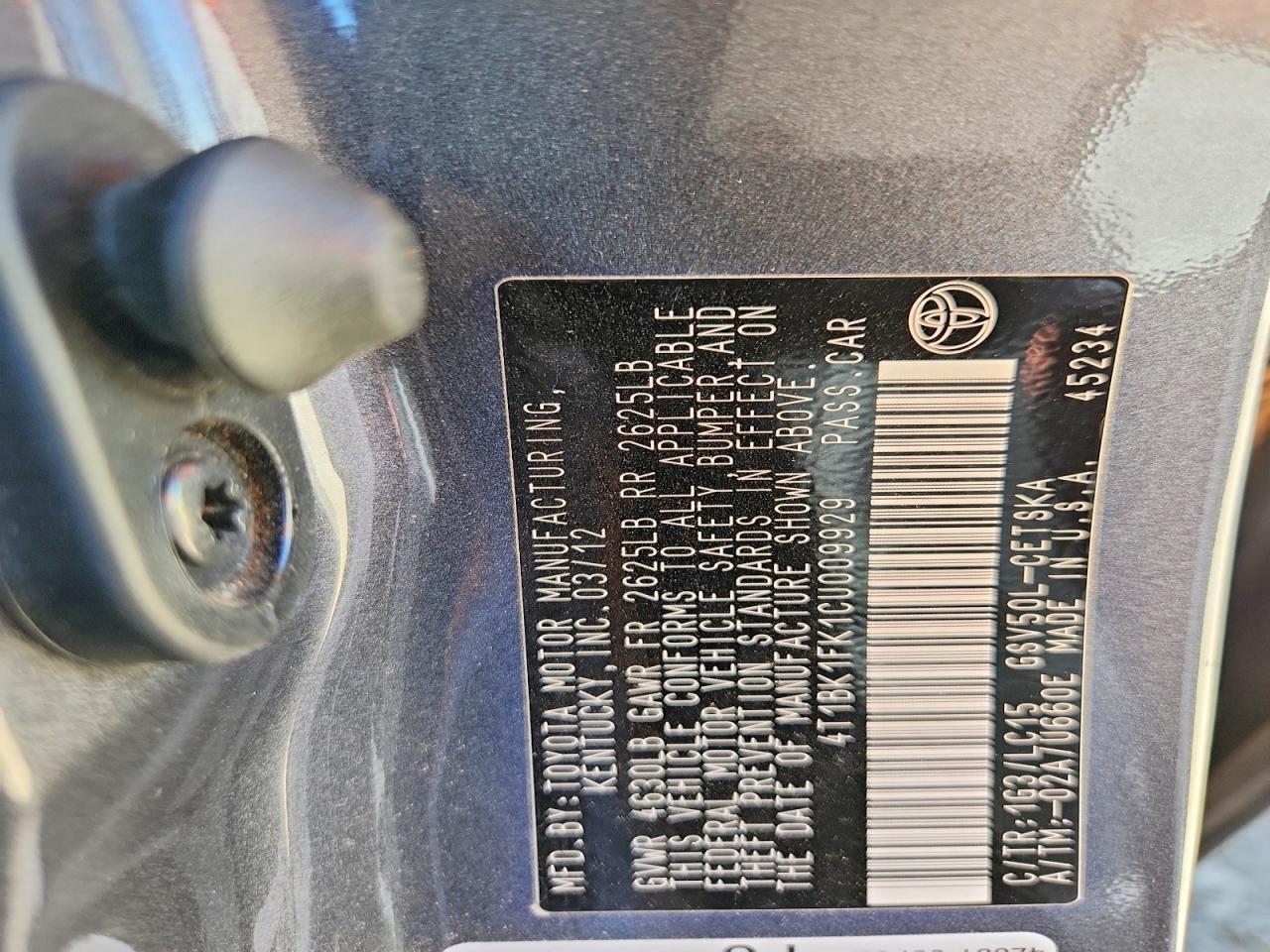 Toyota Camry Se V6