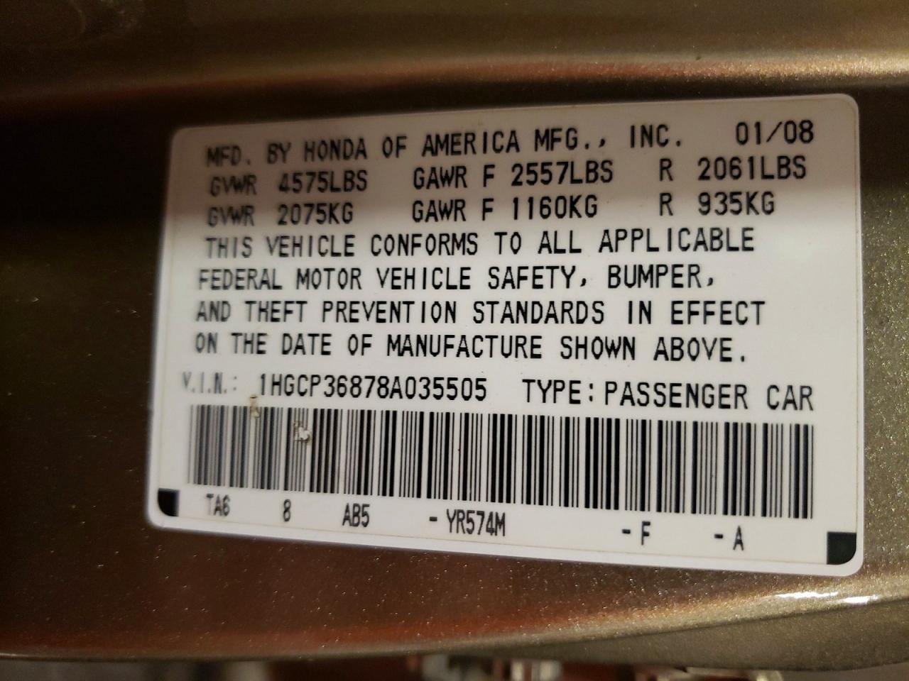 Honda Accord Exl