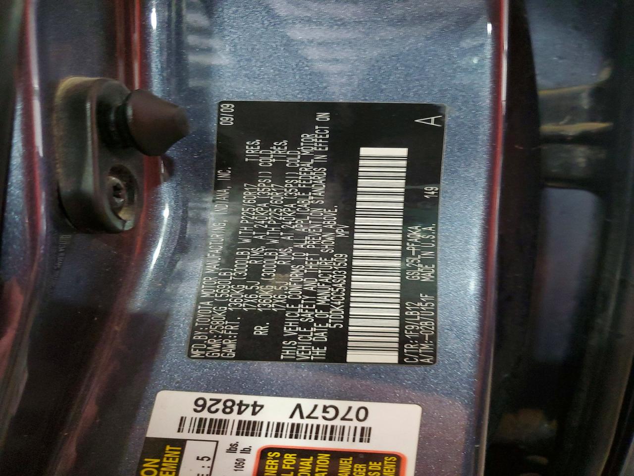 Toyota Sienna Xle