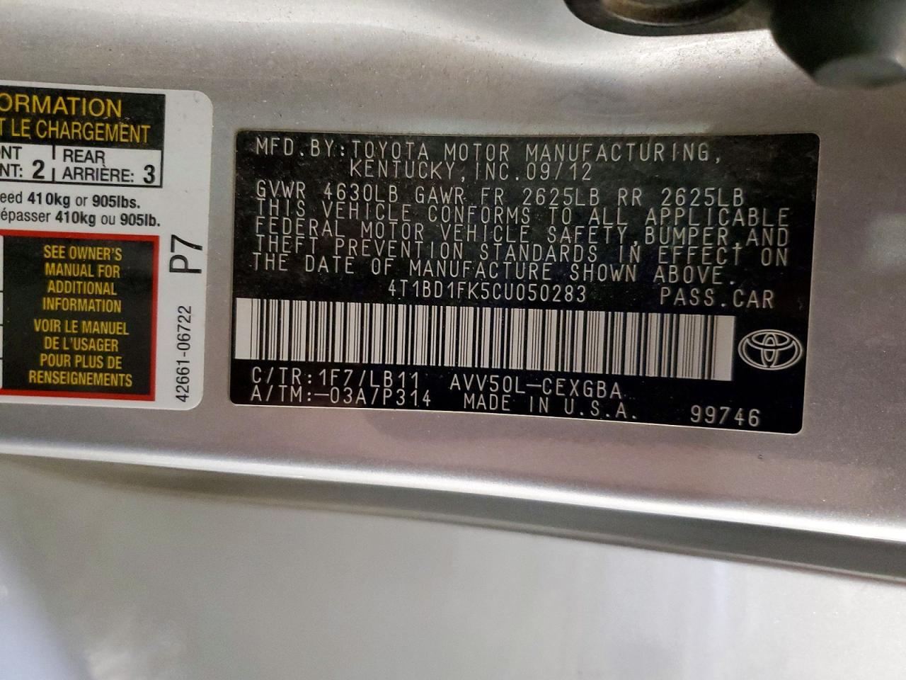 Toyota Camry Xle