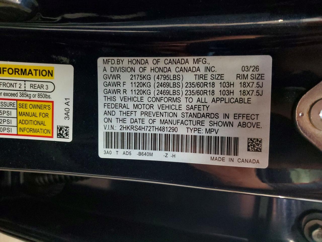 Honda Crv Exl