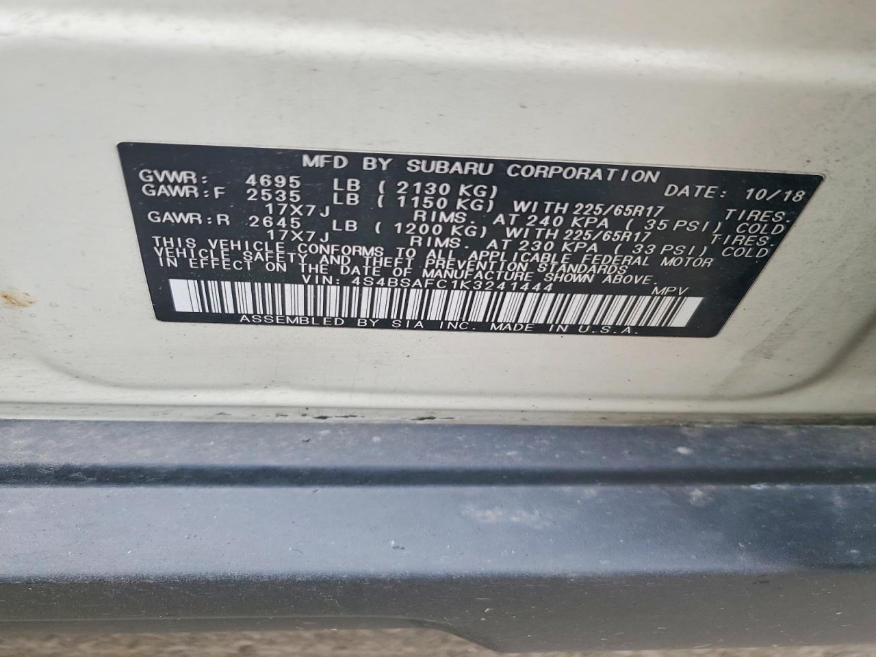 Subaru Outback 2.5i Premium