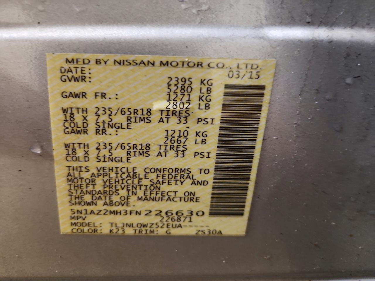 Nissan Murano Sv