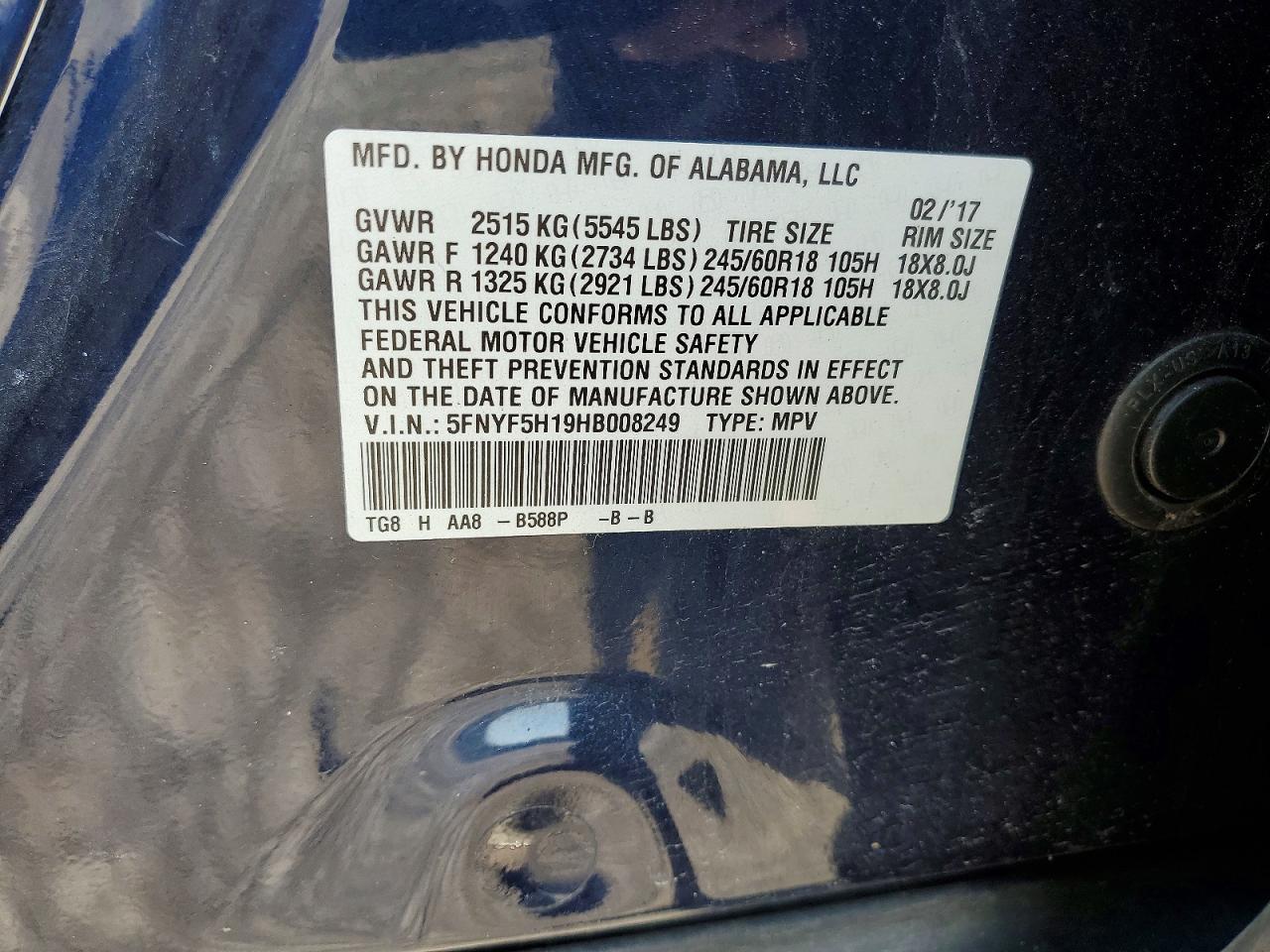Honda Pilot Lx