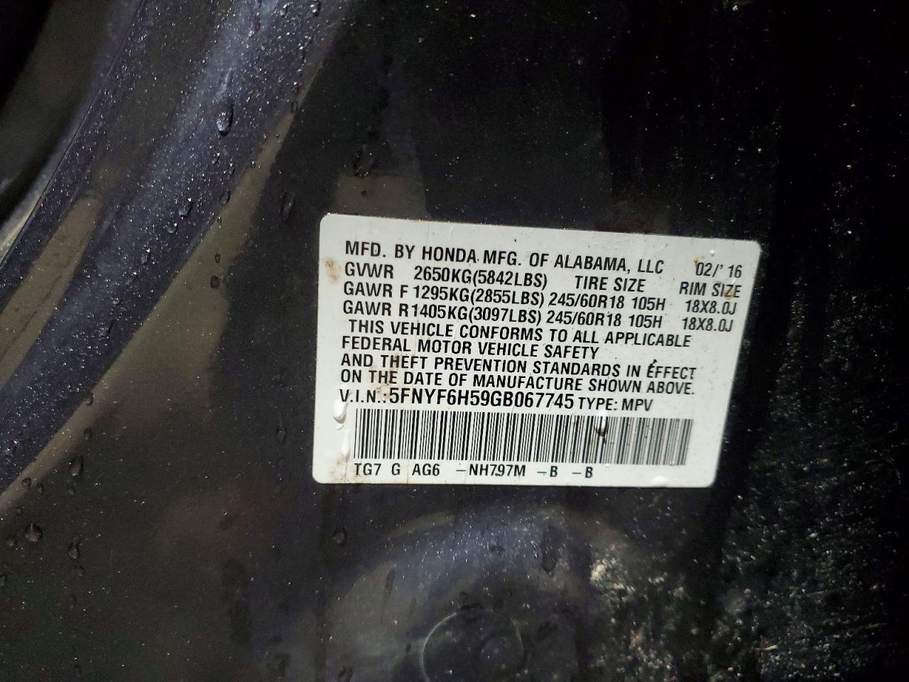 Honda Pilot Exl