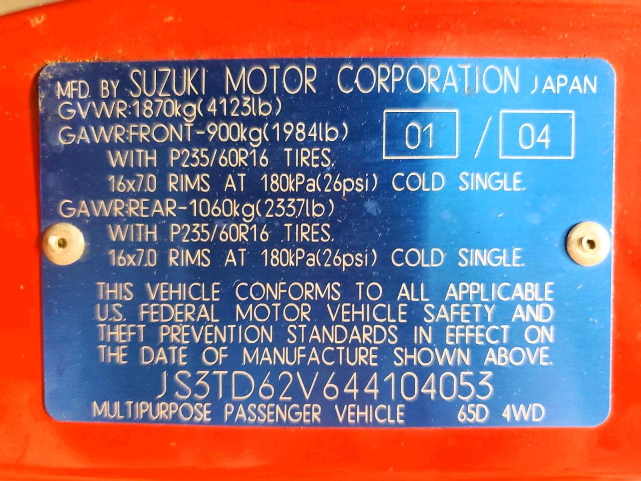 Suzuki Gr Vitara Lx