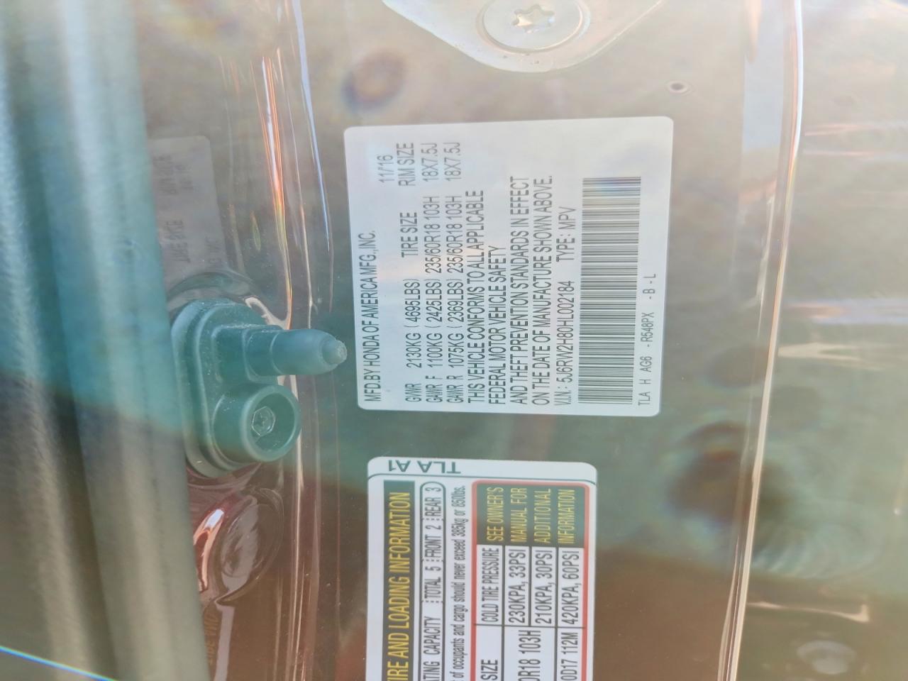 Honda Crv Exl