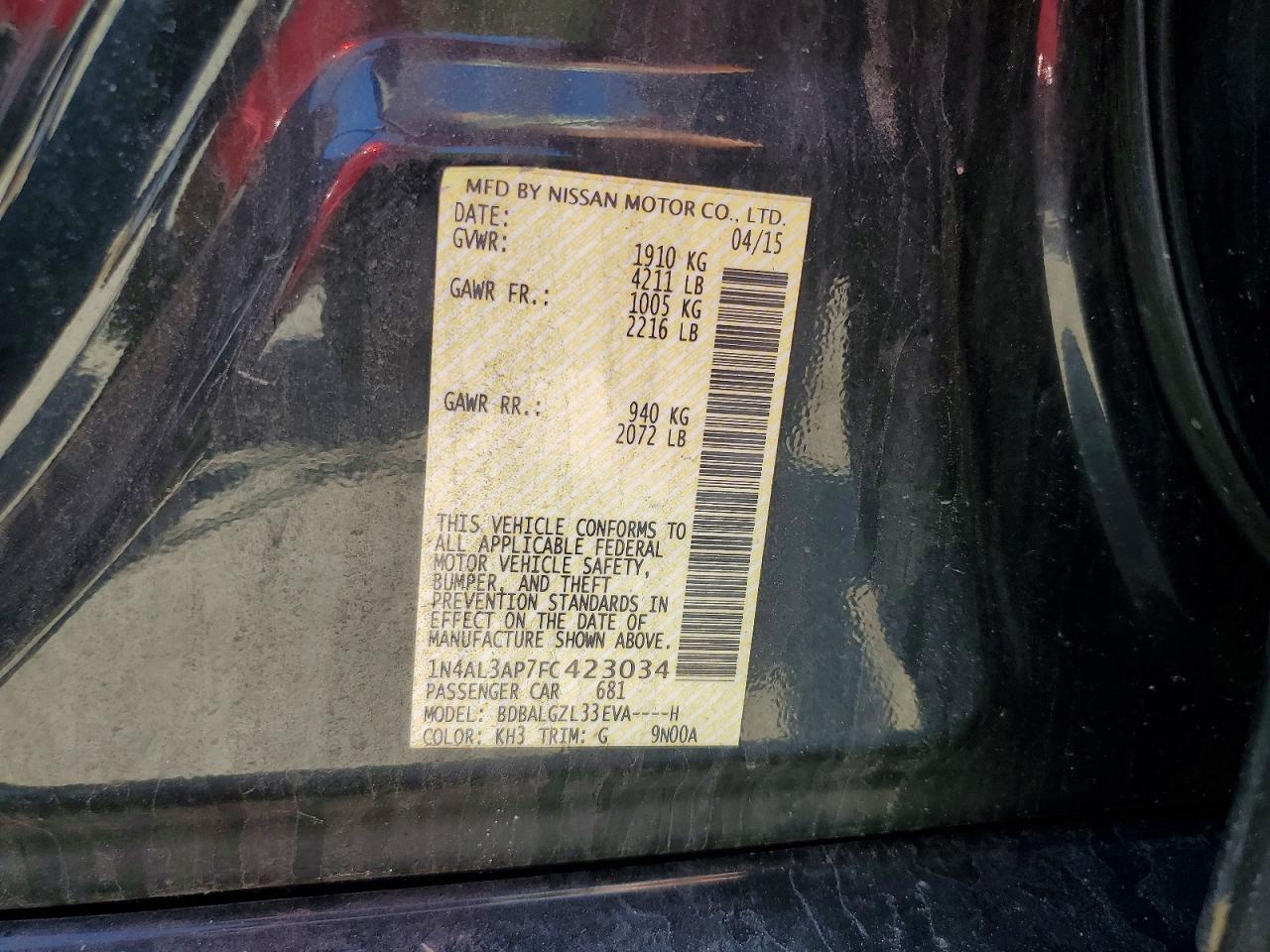 Nissan Altima 2.5 S