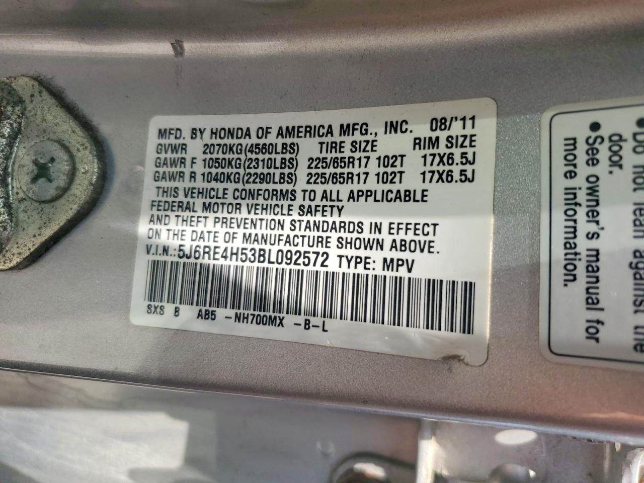 Honda Crv Ex