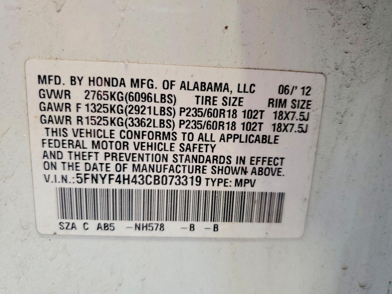 Honda Pilot Ex