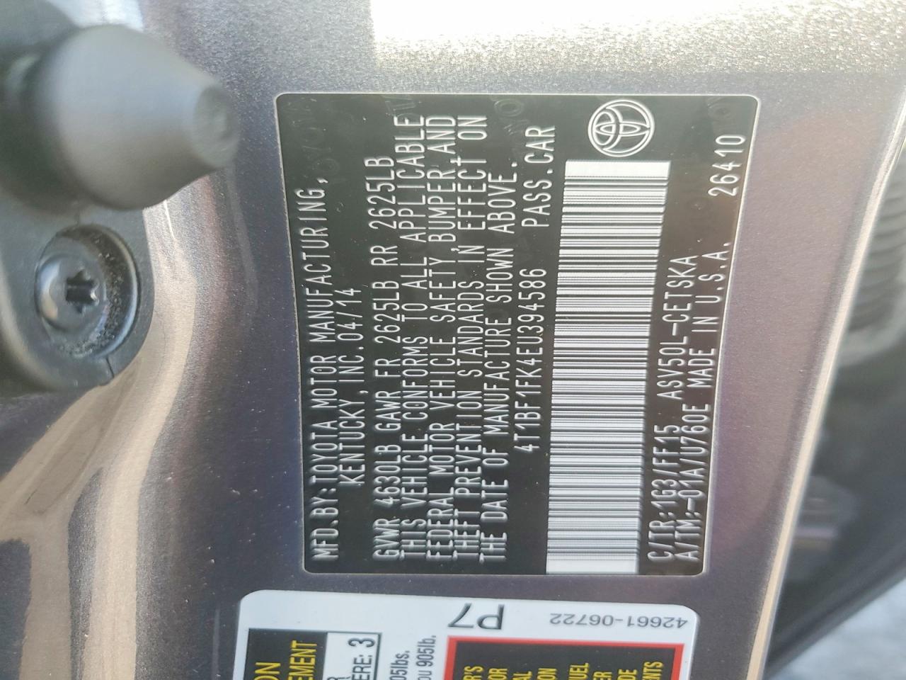 Toyota Camry Se