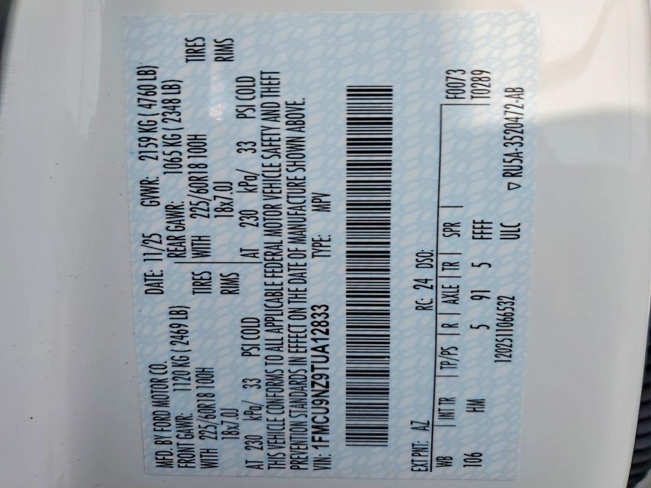 Ford Escape St Line Select