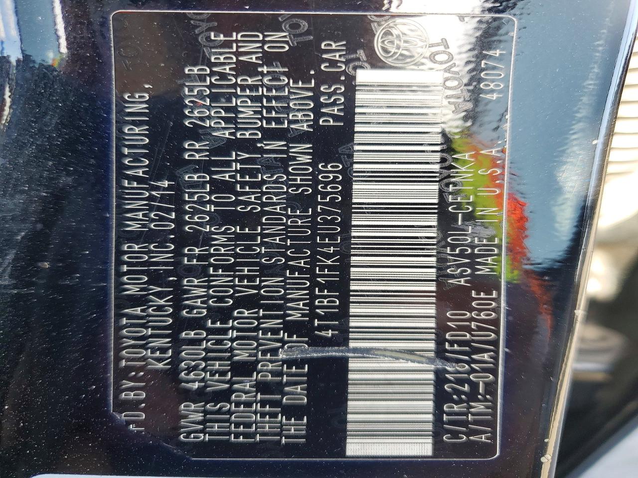 Toyota Camry Le