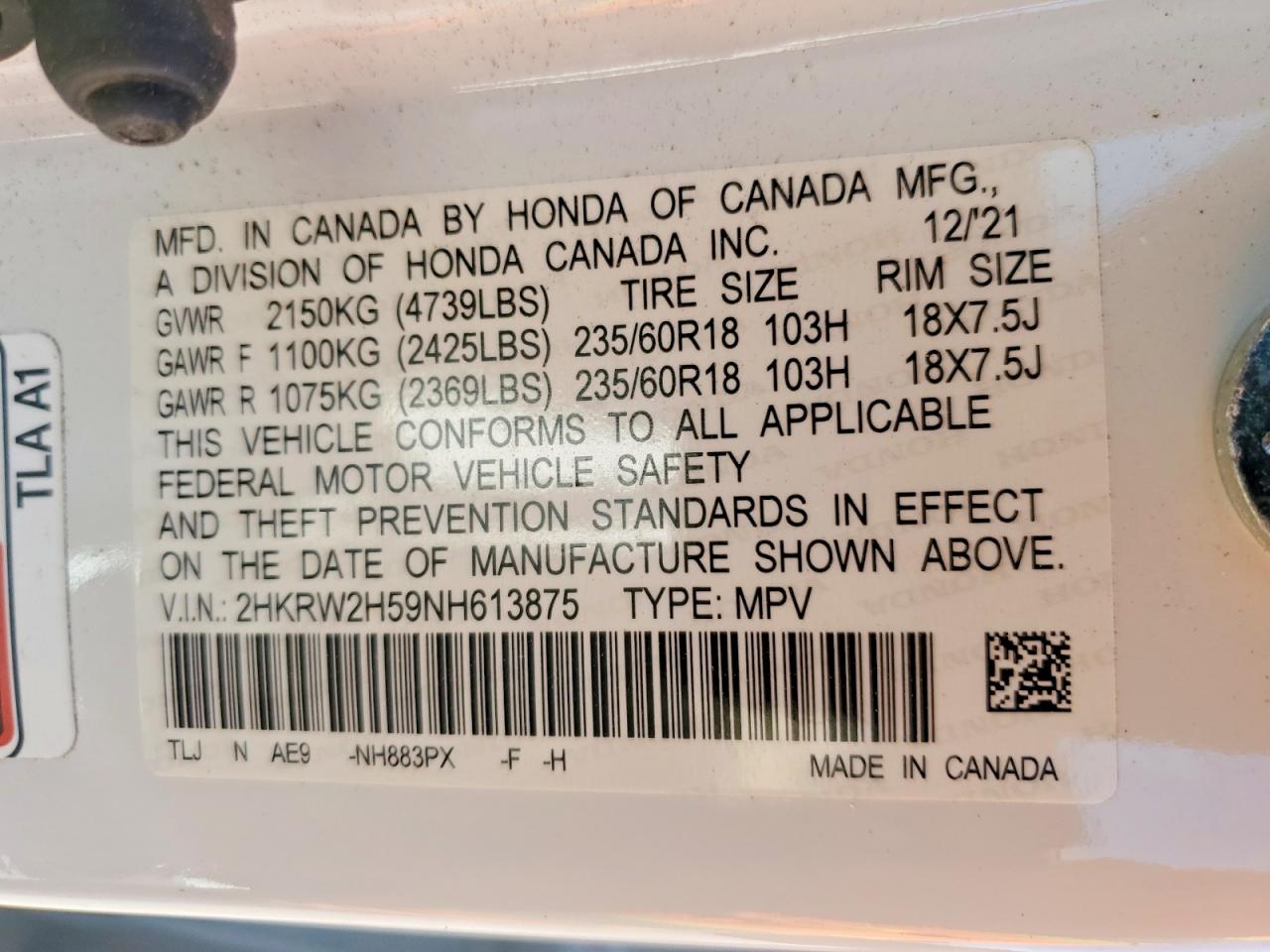 Honda Crv Ex