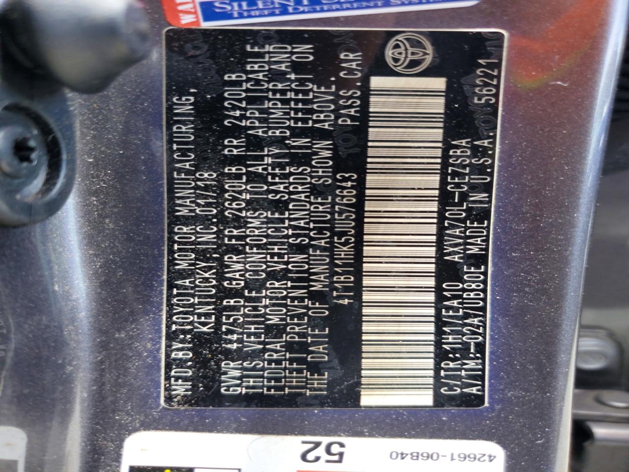 Toyota Camry Se