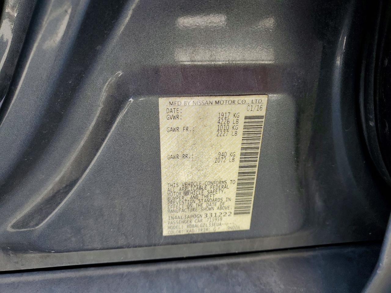 Nissan Altima 2.5 S