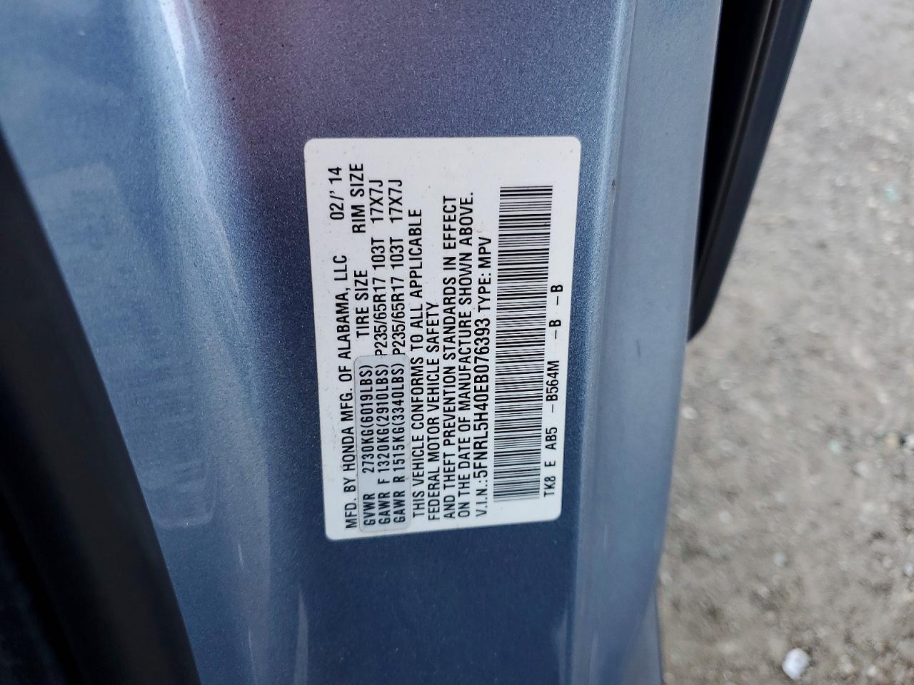 Honda Odyssey Ex