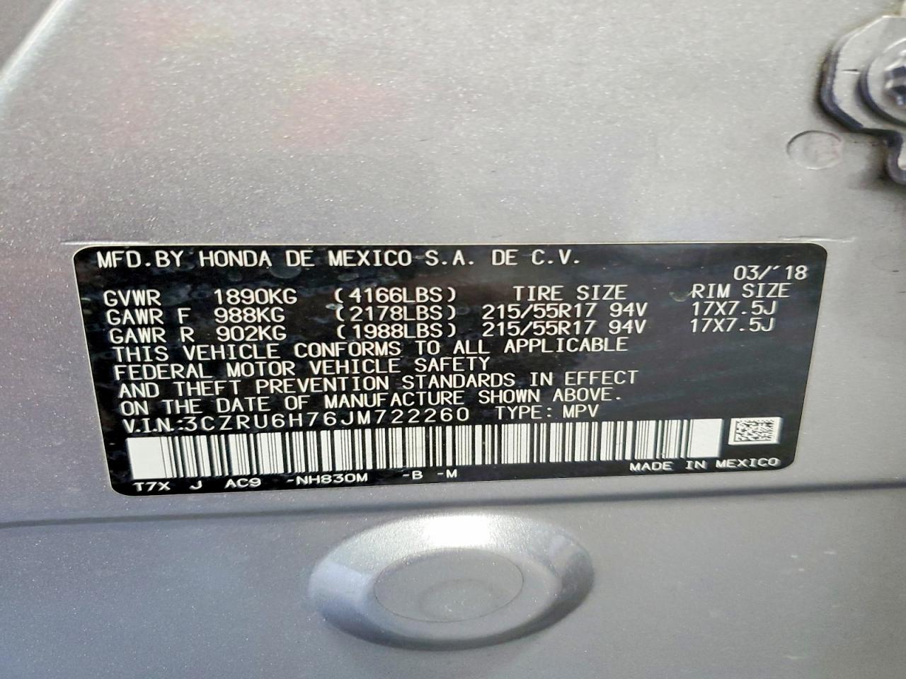 Honda HR-V Exl