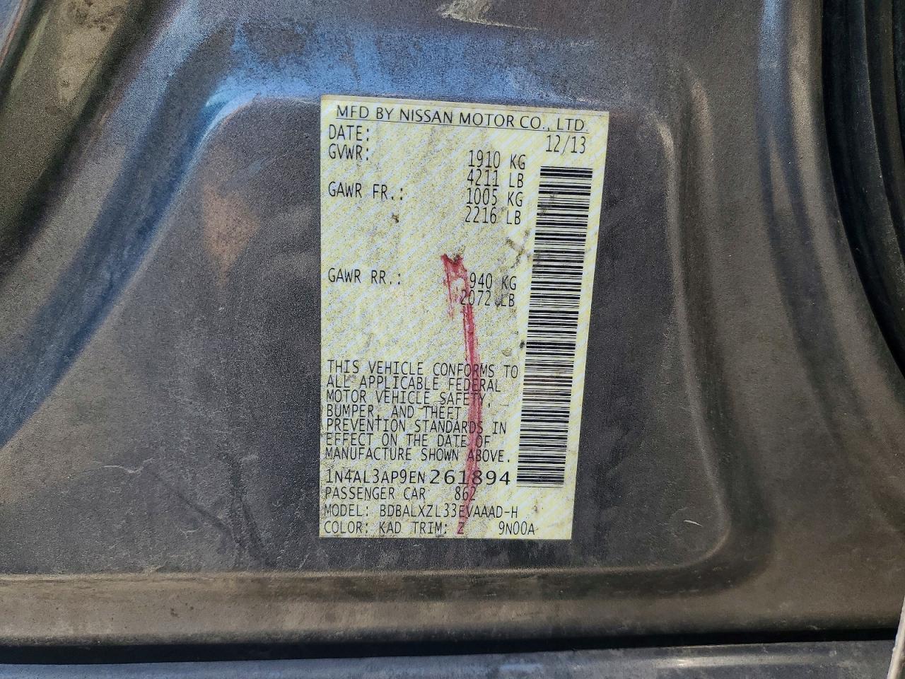 Nissan Altima 2.5 Sl