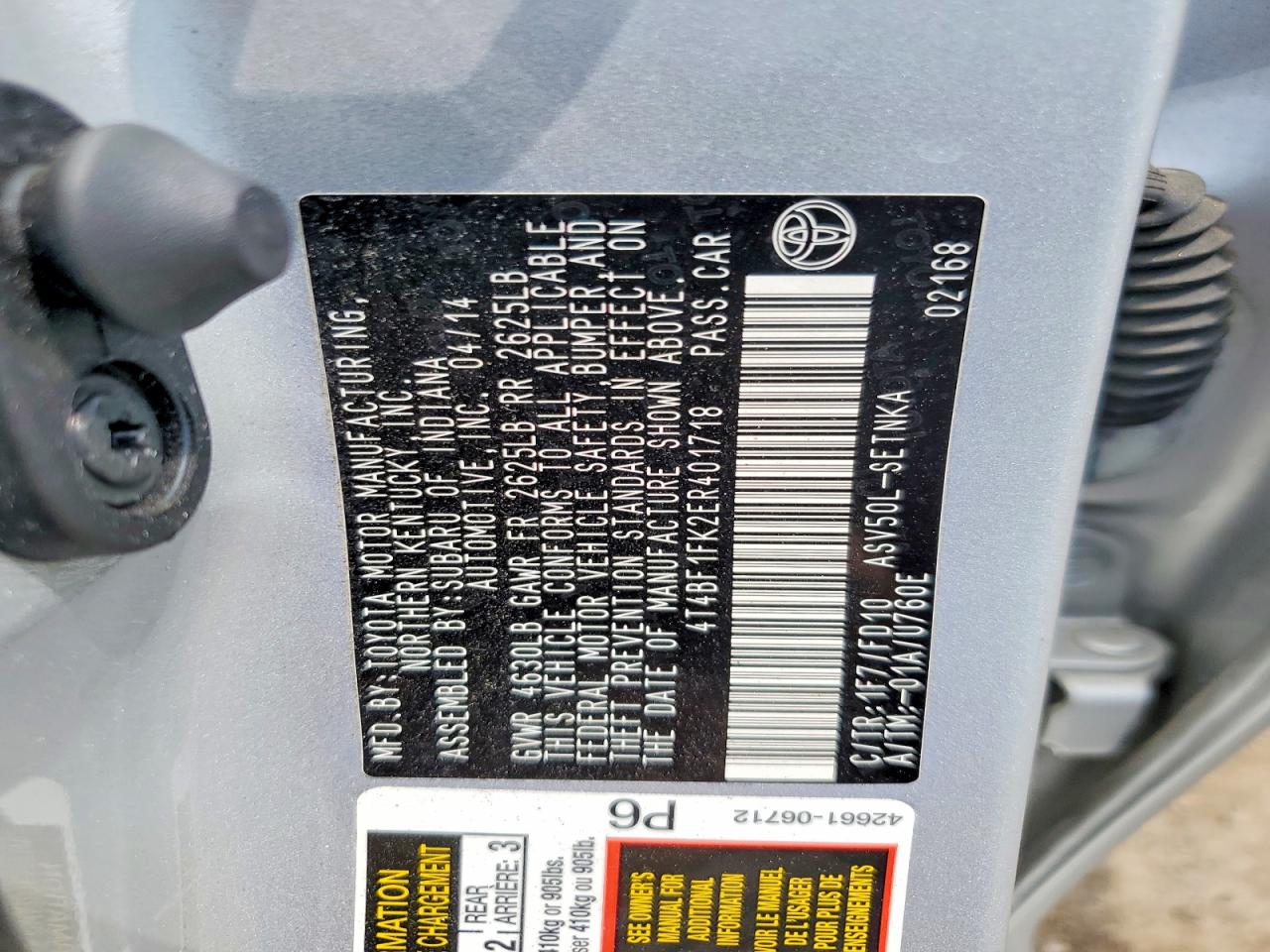 Toyota Camry Le