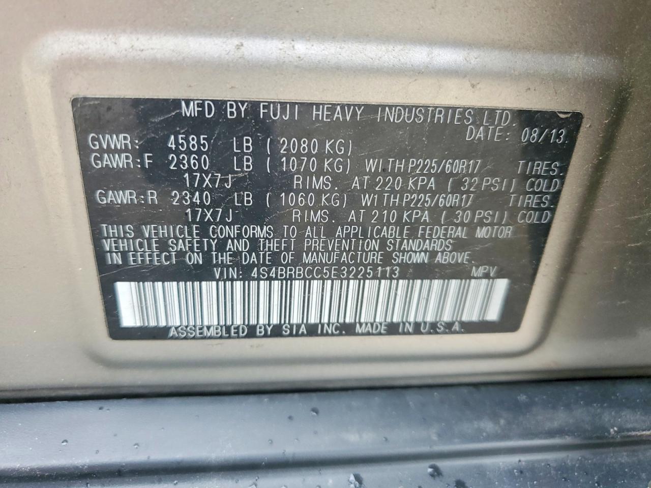 Subaru Outback 2.5i Premium