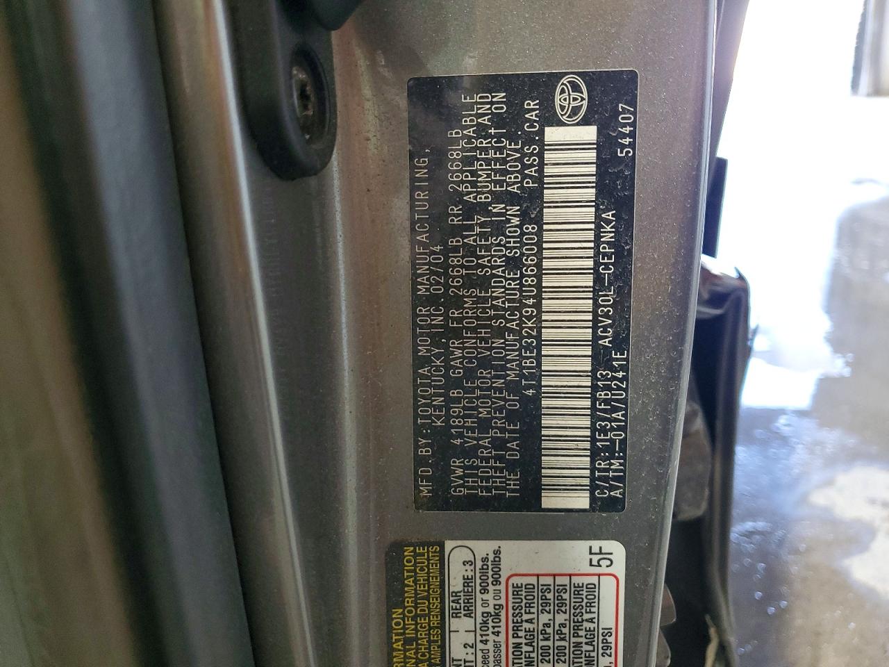 Toyota Camry Le