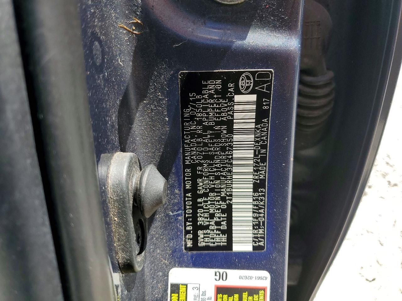 Toyota Corolla Le
